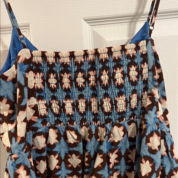 LOFT Blue and Brown Floral Camisole - Picture 4 of 5